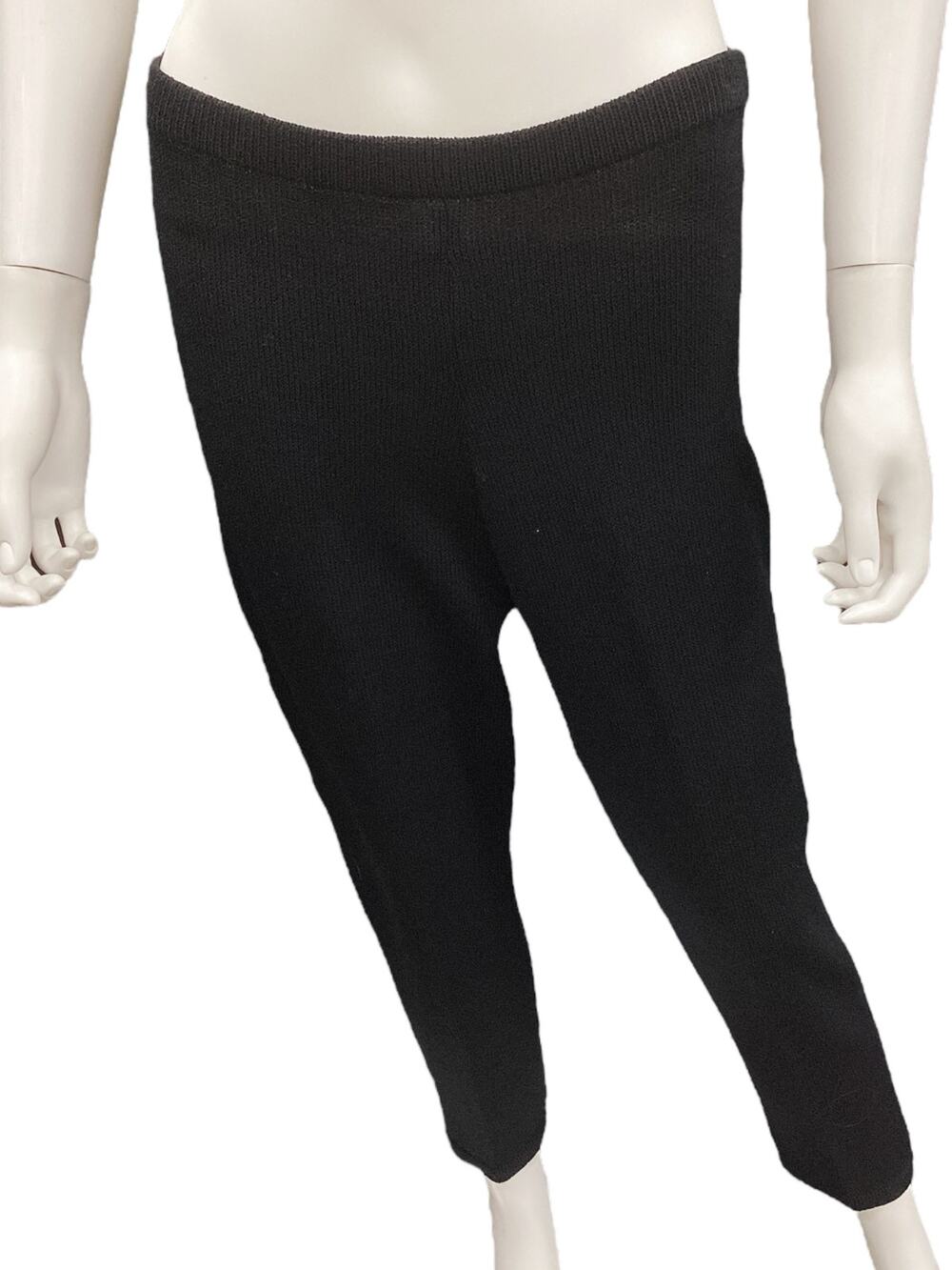 St. John Collection By Marie Gray Women’s Pants Size 2 Fine Knit Elegant Black